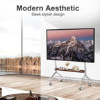 TV Stand on Wheels with Shelf for 32-75