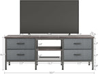 TV Stand with Storage Console Table 63 Inch
