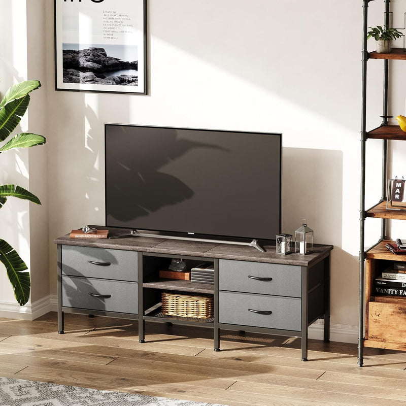 TV Stand with Storage Table 55 Inch Drawers