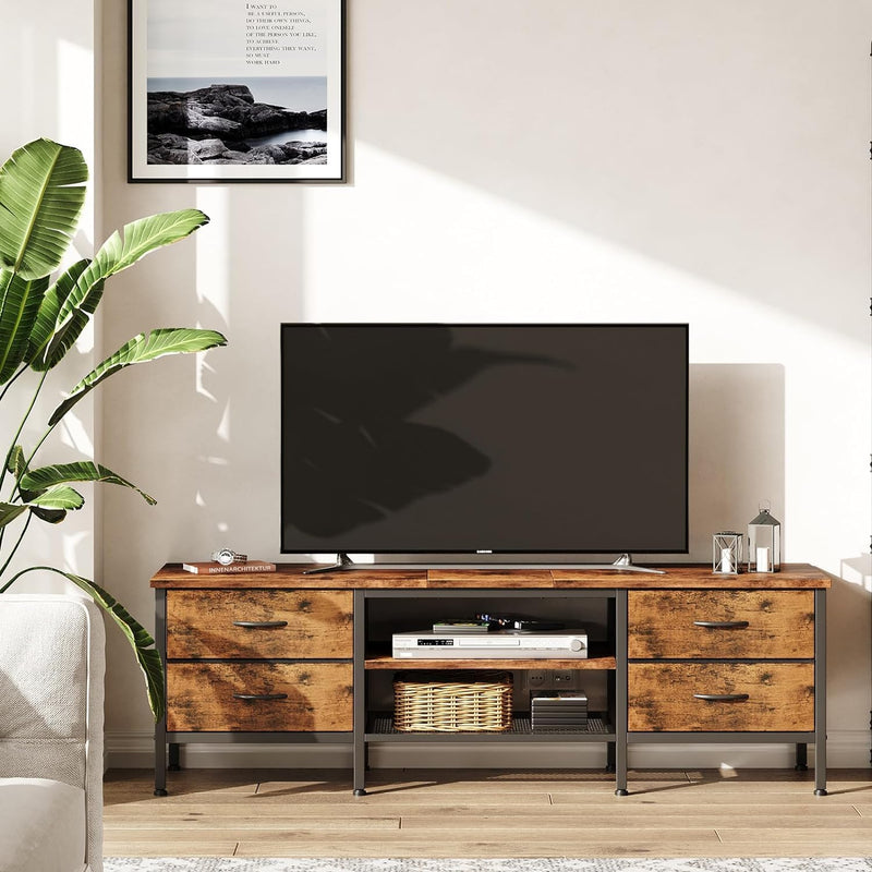 TV Stand with Storage Console Table 63 Inch