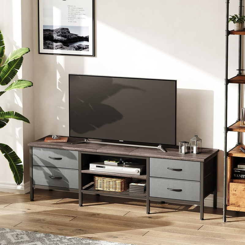 TV Stand with Storage Console Table 63 Inch