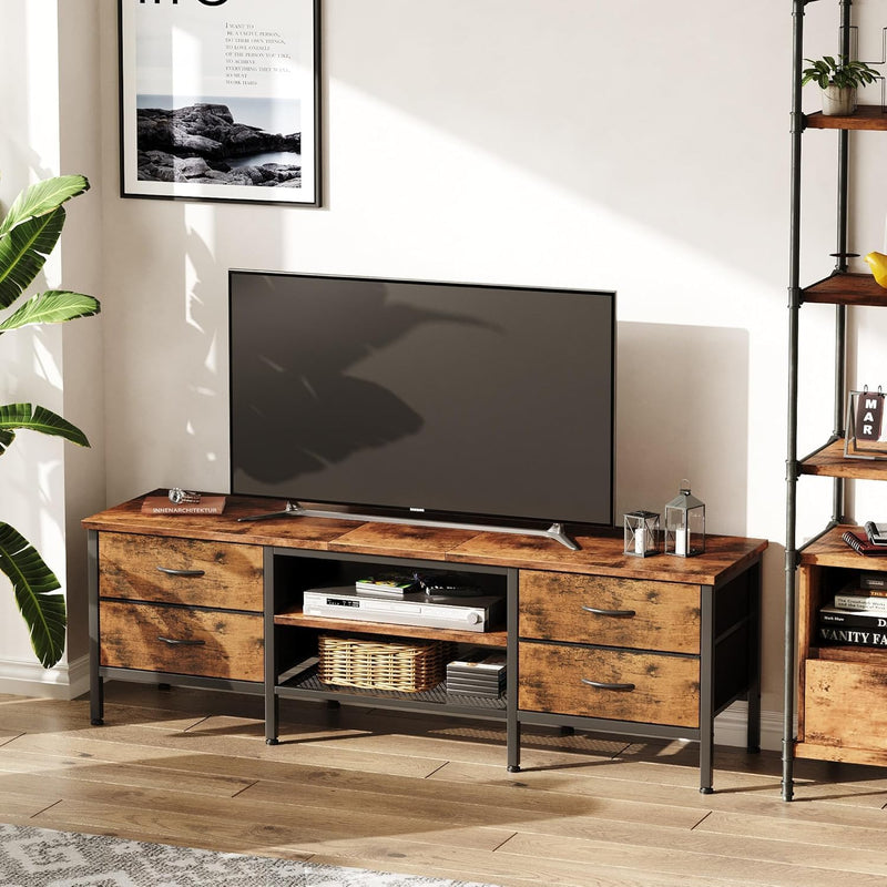 TV Stand with Storage Console Table 63 Inch