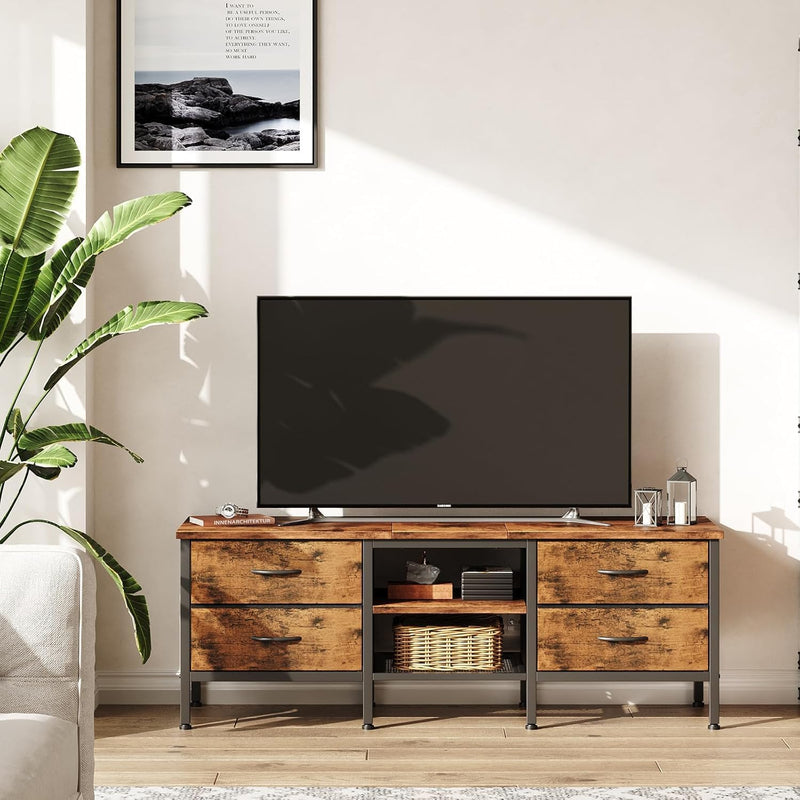 TV Stand with Storage Console Table 63 Inch