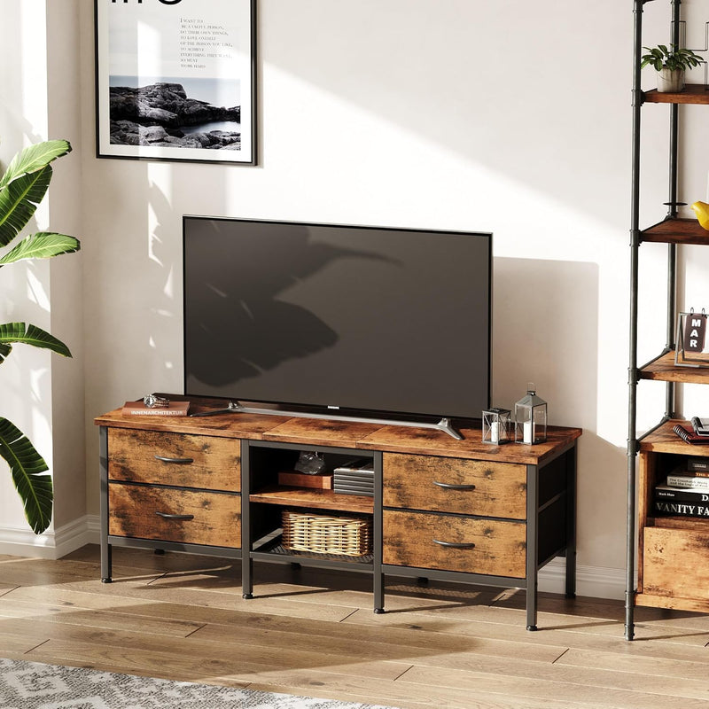 TV Stand with Storage Console Table 63 Inch