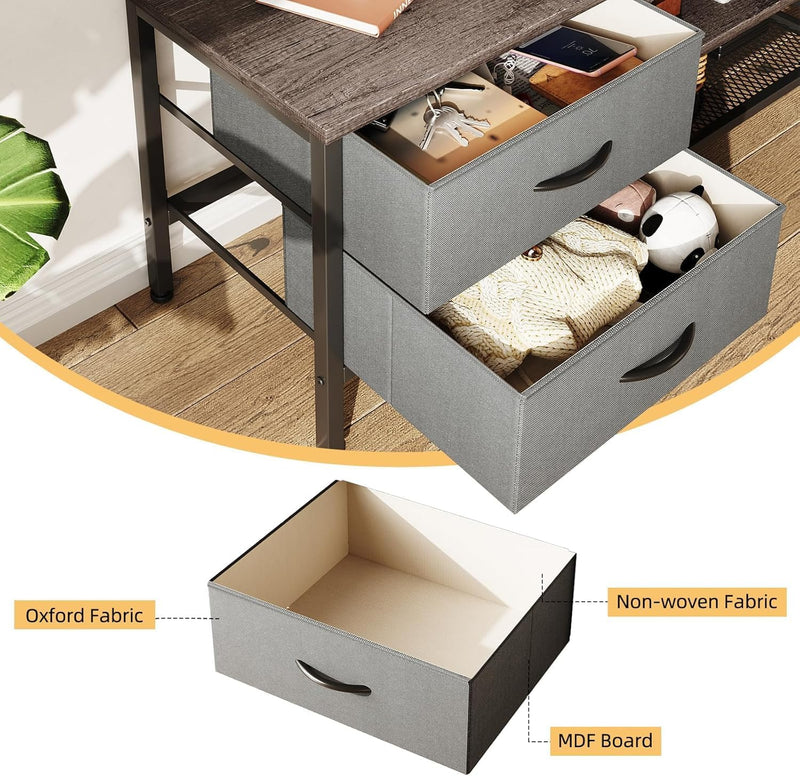 TV Stand with Storage Console Table 63 Inch
