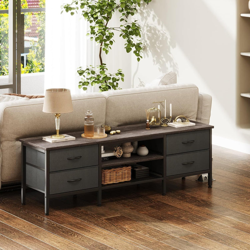 TV Stand with Storage Console Table 63 Inch