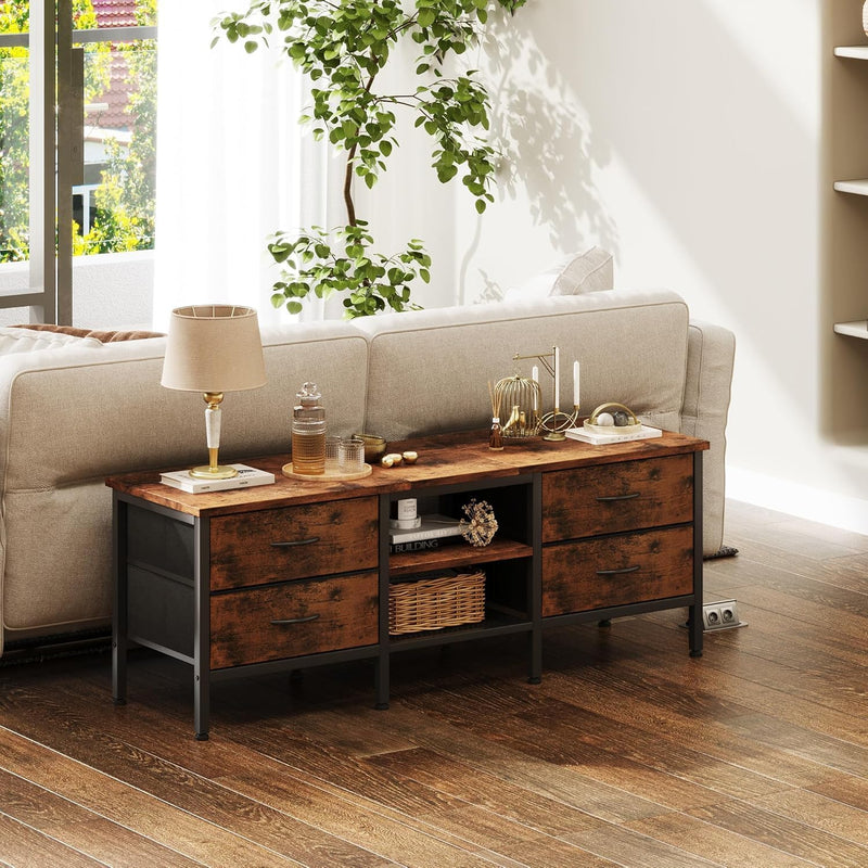 TV Stand with Storage Console Table 63 Inch