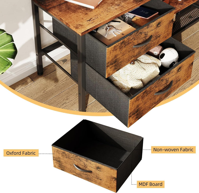 TV Stand with Storage Console Table 63 Inch