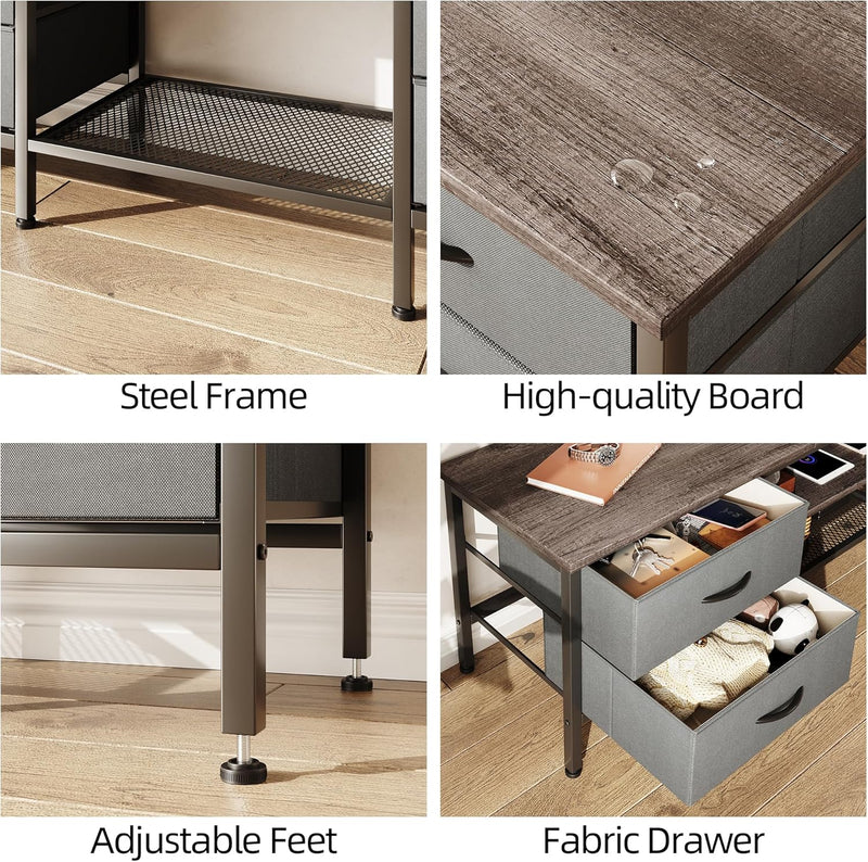 TV Stand with Storage Console Table 63 Inch