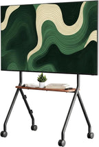 TV Stand with Wheels for 49-80 Inches Up