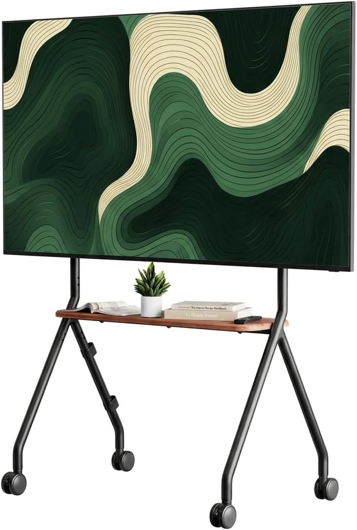 TV Stand with Wheels for 49-80 Inches Up
