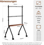 TV Stand with Wheels for 49-80 Inches Up