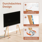 TV Stand with Wheels for 49 to 75