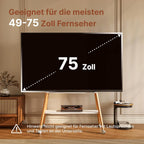 TV Stand with Wheels for 49 to 75