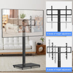 TV Stand with Wheels Height Adjustable for 42