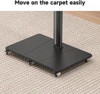 TV Stand with Wheels Height Adjustable for 42