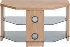 TV Stand with Wood Top and Sides Tinted
