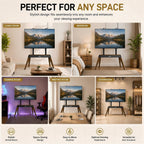 TV Stand Wooden Legs Freestanding Mount for 40-86