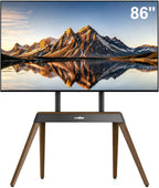 TV Stand Wooden Legs Freestanding Mount for 40-86