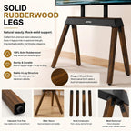 TV Stand Wooden Legs Freestanding Mount for 40-86