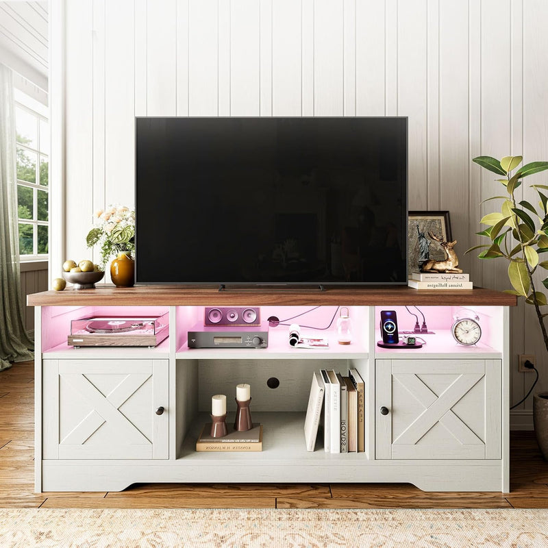 TV Unit Stand Cabinet with Sockets USB