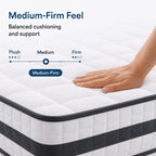 Double Mattress Hybrid Memory Foam and Spring Zonal