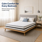 Double Mattress Hybrid Memory Foam and Spring Zonal