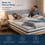 Double Mattress Hybrid Memory Foam and Spring Zonal