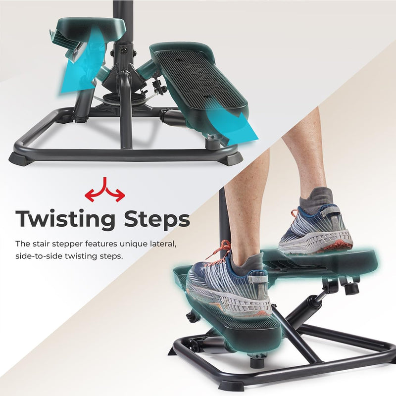 Twist Stair Stepper W Handlebar for Home Workouts