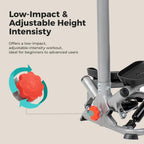 Twist Stair Stepper W Handlebar for Home Workouts