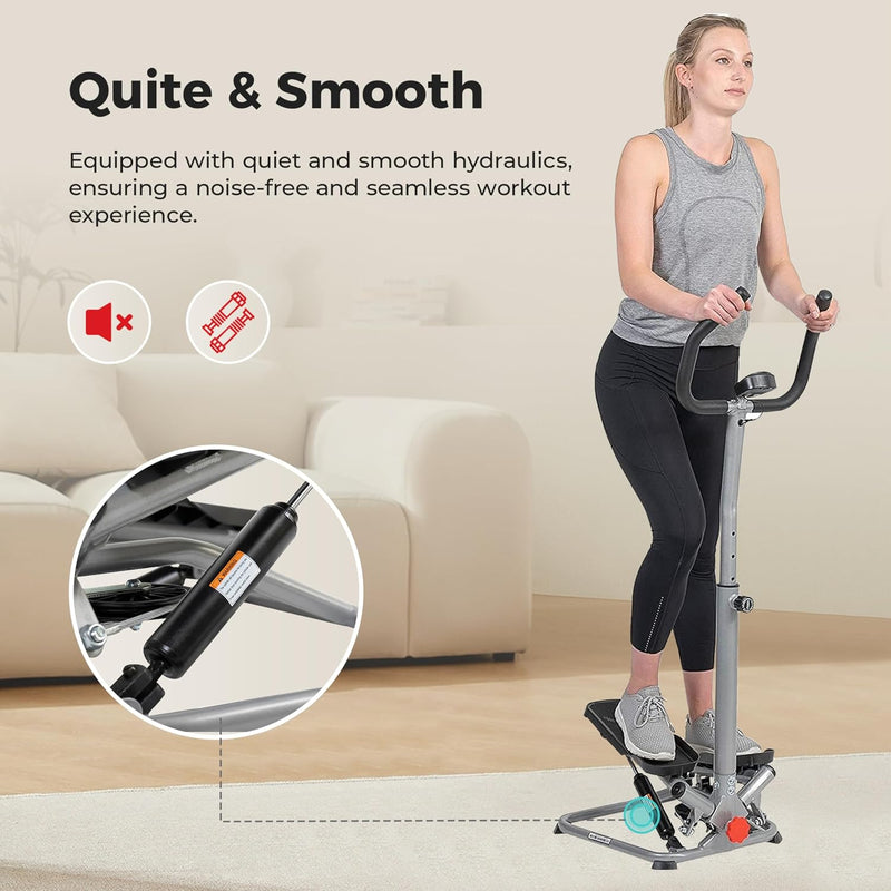Twist Stair Stepper W Handlebar for Home Workouts