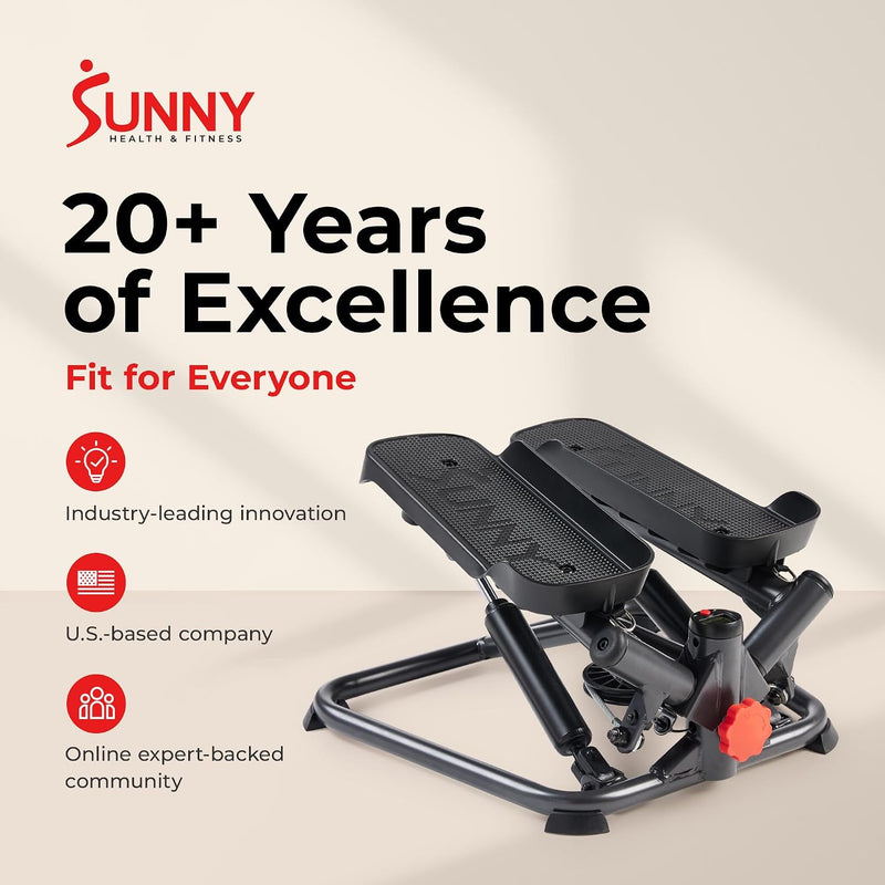 Twist Stair Stepper with Resistance Bands
