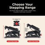 Twist Stair Stepper with Resistance Bands