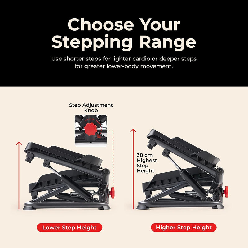 Twist Stair Stepper with Resistance Bands
