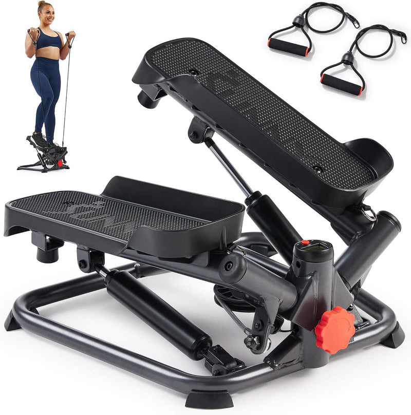Twist Stair Stepper with Resistance Bands