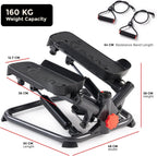 Twist Stair Stepper with Resistance Bands