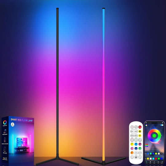 Tyute LED Floor Lamp RGB Modern Corner