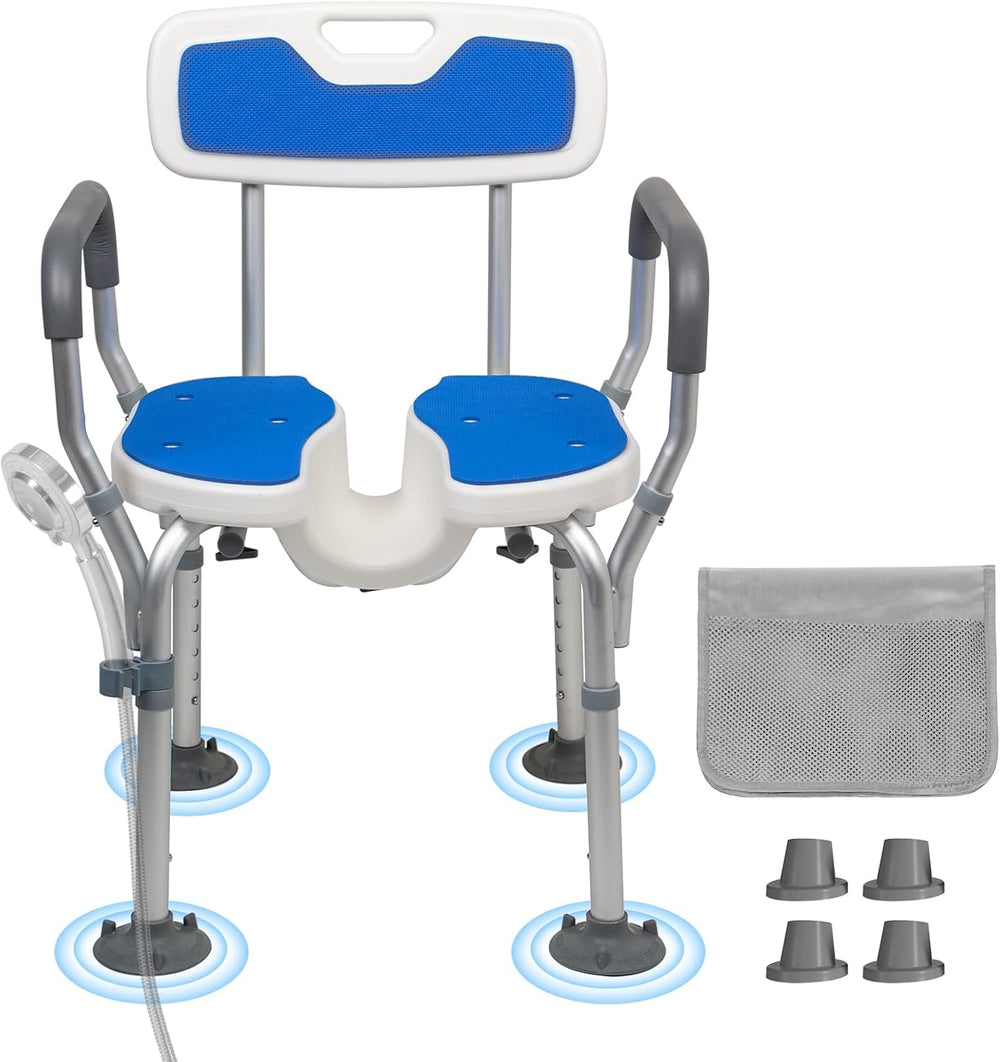 U-Shape Shower Chair with Arms and Back Ergonomic