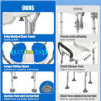 U-Shape Shower Chair with Arms and Back Ergonomic