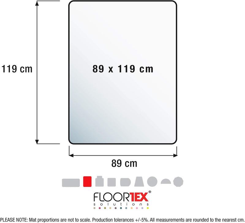Ultimat Polycarbonate Rectangular Chair Mat for Carpets