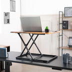 Ultra-Slim Single Top Height Adjustable Standing Desk Riser