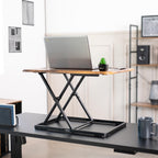 Ultra-Slim Single Top Height Adjustable Standing Desk Riser