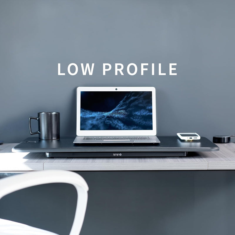 Ultra-Slim Single Top Height Adjustable Standing Desk Riser