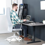 Ultra-Slim Single Top Height Adjustable Standing Desk Riser