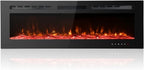 Ultra-Thin Electric Fireplace Low Noise 12 Variable Breath
