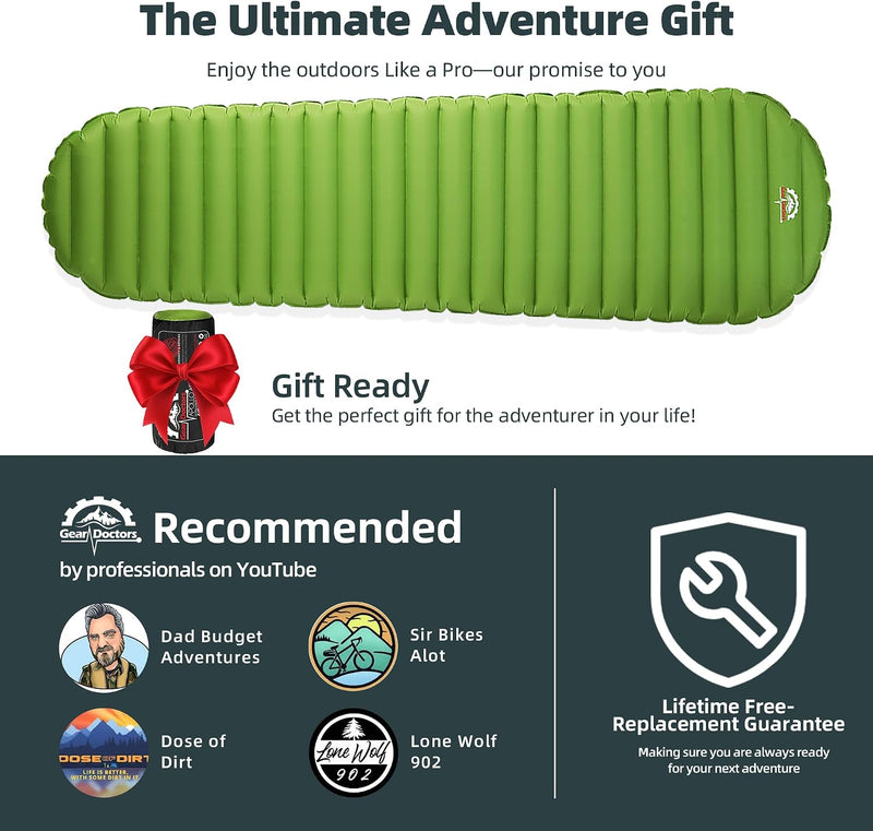 Ultralight 17oz Camping Sleeping Pad Apolloair