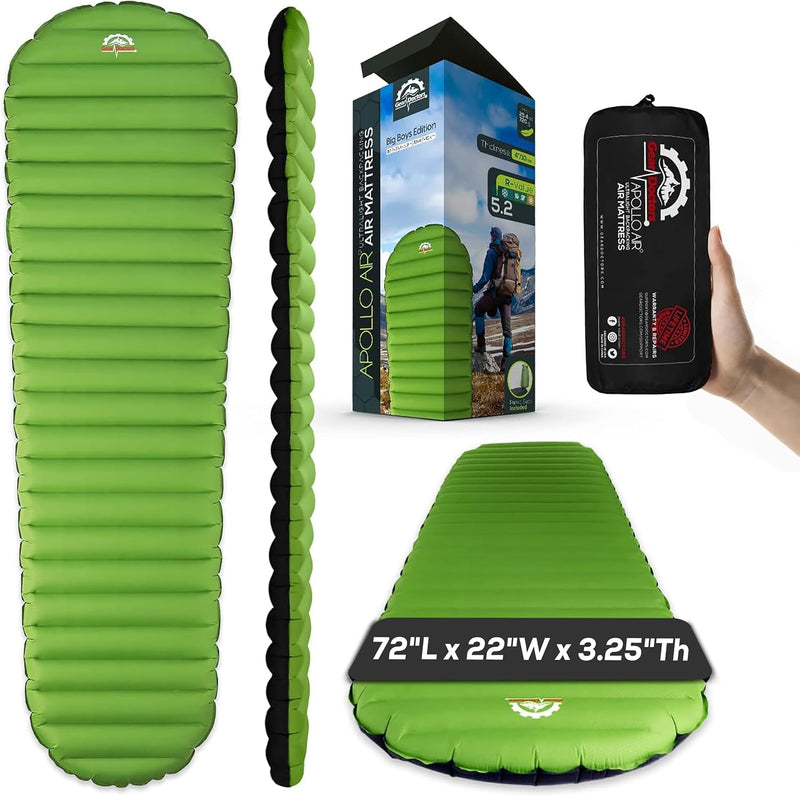 Ultralight 17oz Camping Sleeping Pad Apolloair