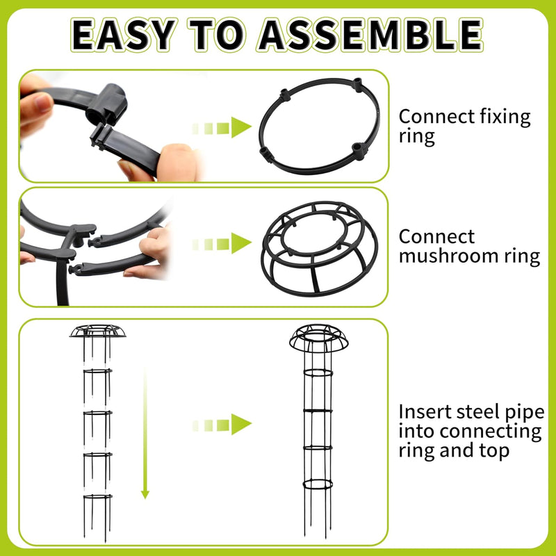 165CM Umbrella Trellis Wisteria Support Frame Rustproof (2 Pack)
