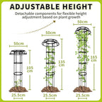 Umbrella Trellis Wisteria Support Frame Rustproof (2 Pack)