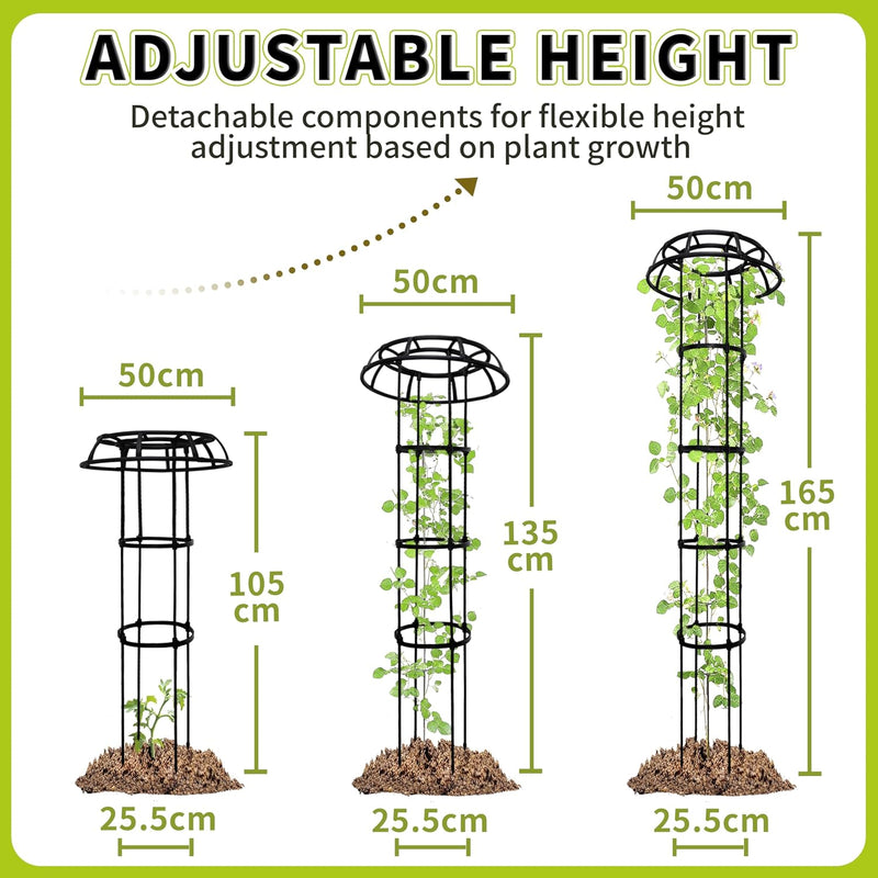 165CM Umbrella Trellis Wisteria Support Frame Rustproof (2 Pack)